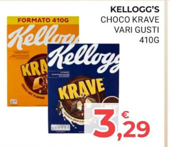 Eté KELLOGG'S CHOCO KRAVE VARI GUSTI 410G offerta