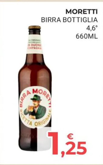 Eté MORETTI BIRRA BOTTIGLIA 4,6 660 ml offerta