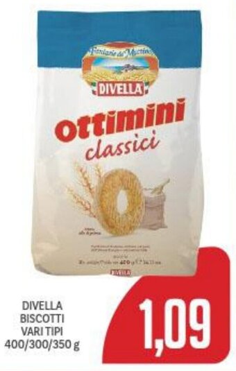 Supermercati Piccolo DIVELLA BISCOTTI VARI TIPI 400/300/350 g offerta