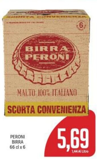 Supermercati Piccolo PERONI BIRRA 66 cl x 6 offerta
