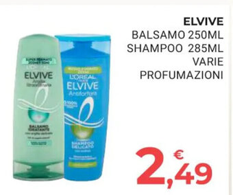 ELVIVE BALSAMO 250ML SHAMPOO 285ML VARIE PROFUMAZIONI