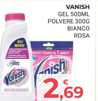 Eté VANISH GEL 500ML POLVERE 300G BIANCO ROSA offerta