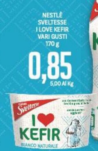 Supermercati Piccolo NESTLÈ SVELTESSE I LOVE KEFIR VARI GUSTI 170 G offerta
