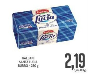Supermercati Piccolo GALBANI SANTA LUCIA BURRO -250 g offerta