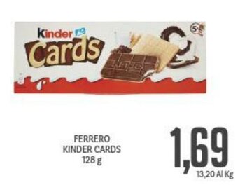 Supermercati Piccolo FERRERO KINDER CARDS 128 g offerta