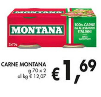 Coal CARNE MONTANA g 70 x 2 offerta
