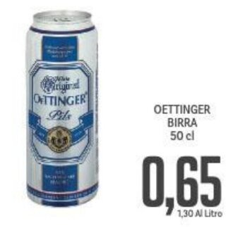 Supermercati Piccolo OETTINGER BIRRA 50 cl offerta