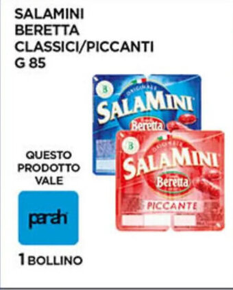 Coal SALAMINI BERETTA CLASSICI/PICCANTI g 85 offerta