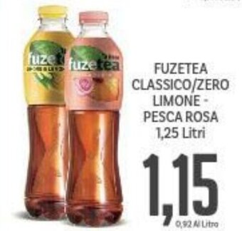 Supermercati Piccolo FUZETEA CLASSICO/ZERO LIMONE - PESCA ROSA 1,25 Litri offerta