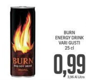 Supermercati Piccolo BURN ENERGY DRINK VARI GUSTI 25 cl offerta