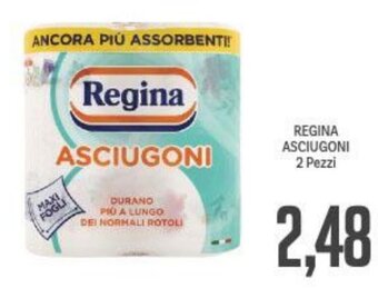 Supermercati Piccolo REGINA ASCIUGONI 2 Pezzi offerta