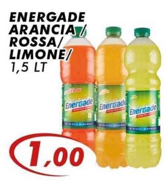 Dolce Sosta Supermercati ENERGADE ARANCIA / ROSSA/ LIMONE/ 1,5 LT offerta