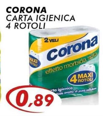 Dolce Sosta Supermercati CORONA CARTA IGIENICA 4 ROTOLI offerta