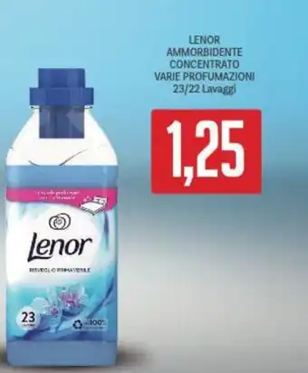 Supermercati Piccolo LENOR AMMORBIDENTE CONCENTRATO VARIE PROFUMAZIONI 23/22 Lavaggi offerta
