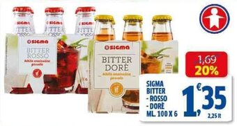 Sigma SIGMA BITTER - ROSSO -DORE ML 100 X 6 offerta