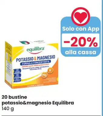 Despar 20 bustine potassio&magnesio Equilibra 140 g offerta