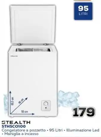 Euronics STEALTH CONGELATORE A POZZETTO STHMP90 offerta