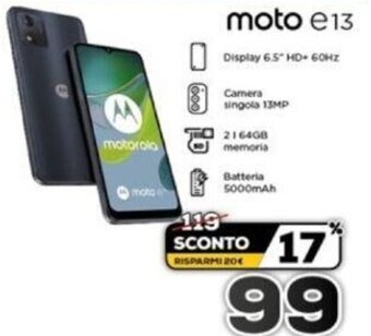 Euronics MOTOROLA MOTO E13 offerta