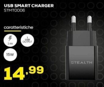 Euronics STEALTH USB SMART CHARGER STMT0006 offerta