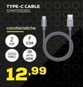 Euronics STEALTH TYPE-C CABLE STMT0002G offerta