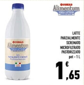 Conad City LATTE PARZIALMENTE SCREMATO MICROFILTRATO PASTORIZZATO pet-1 L offerta