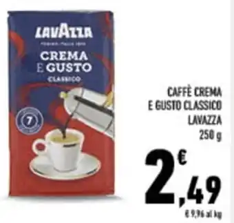 Conad City CAFFÈ CREMA E GUSTO CLASSICO LAVAZZA 250 g offerta