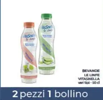 Conad City BEVANDE LE LINFE VITASNELLA vari tipi-50 d offerta