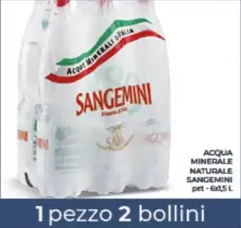 ACQUA MINERALE NATURALE SANGEMINI pet - 6x1,5 L