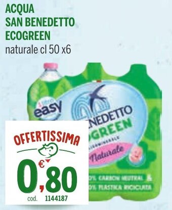 Elefante Cash & Carry ACQUA SAN BENEDETTO ECOGREEN naturale cl 50 x6 offerta