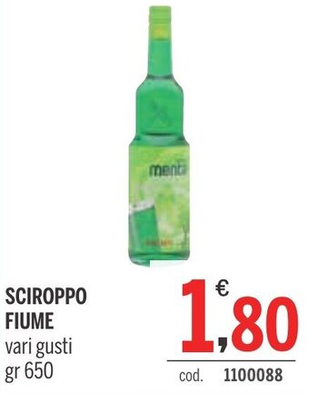 SCIROPPO FIUME vari gusti gr 650