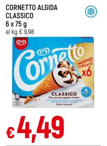 Famila Market CORNETTO ALGIDA CLASSICO 6 x 75 g offerta