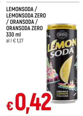 Famila Market LEMONSODA / LEMONSODA ZERO /ORANSODA / ORANSODA ZERO 330 ml offerta