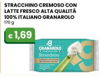 STRACCHINO CREMOSO CON LATTE FRESCO ALTA QUALITÀ 100% ITALIANO GRANAROLO 170 g