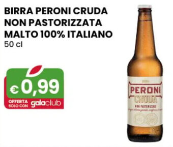 BIRRA PERONI CRUDA NON PASTORIZZATA MALTO 100% ITALIANO 50 cl