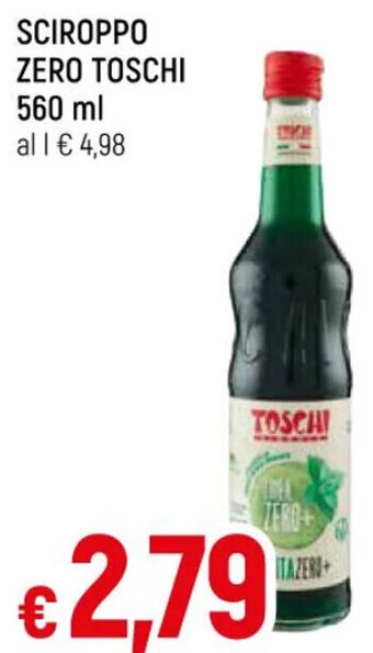 Famila Market SCIROPPO ZERO TOSCHI 560 ml offerta