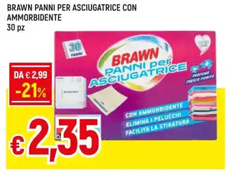 BRAWN PANNI PER ASCIUGATRICE CON AMMORBIDENTE 30 pz