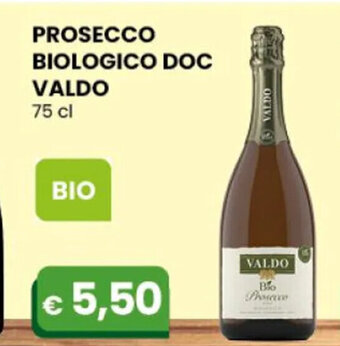 Gala Supermercati PROSECCO BIOLOGICO DOC VALDO 75 cl offerta