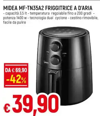 MIDEA MF-TN35A2 FRIGGITRICE A D'ARIA