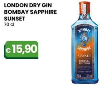 Gala Supermercati LONDON DRY GIN BOMBAY SAPPHIRE SUNSET 70 cl offerta