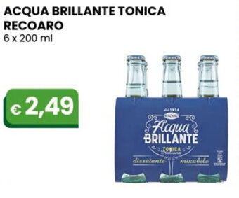 ACQUA BRILLANTE TONICA RECOARO 6 X 200 ML