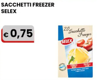 Gala Supermercati SACCHETTI FREEZER SELEX offerta