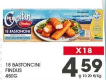 Eurospar 18 BASTONCINI FINDUS 450G offerta