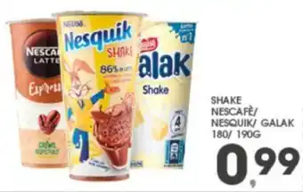 Eurospar SHAKE NESCAFÈ/ NESQUIK/ GALAK 180/190g offerta