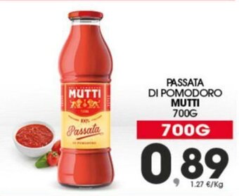Eurospar PASSATA DI POMODORO MUTTI 700 G offerta