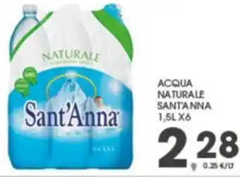 Eurospar ACQUA NATURALE SANT'ANNA 1,5LX6 offerta