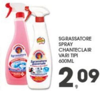 Eurospar SGRASSATORE SPRAY CHANTECLAIR VARI TIPI 600ML offerta