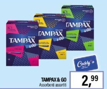 Caddy's TAMPAX & GO Assorbenti assortiti offerta