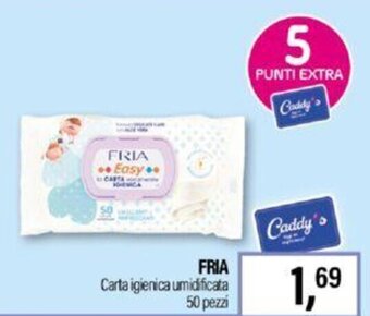 Caddy's FRIA Carta igienica umidificata 50 pezzi offerta