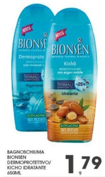Eurospar BAGNOSCHIUMA BIONSEN DERMOPROTETTIVO/ KICHO IDRATANTE 650ML offerta