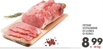 Eurospar FETTINE SOTTILISSIME DI LONZA DI SUINO offerta